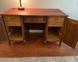 The inside view of the French dresser/desk