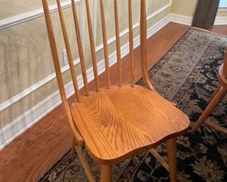 One of six dining chairs this design