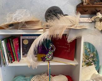 Wonderful vintage hats, children's books