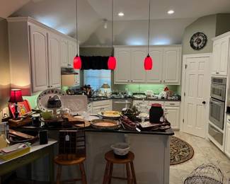 Looking into the kitchen