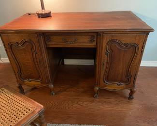 Antique French dresser or desk with great details and lots of storage