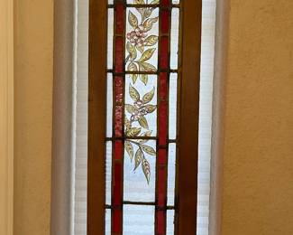One of two beautiful English circa 1850 stain glass window