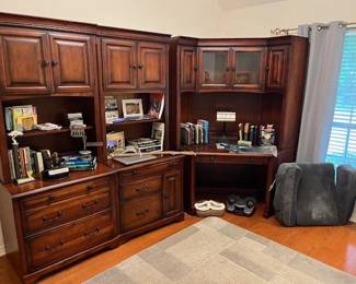 Office, the desk is made up of sections and can be sold that way