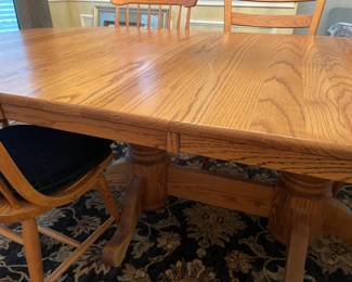 Showing the leaf section in the table, the leaf is 36"