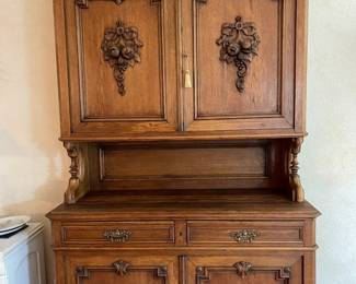 A little closer look at the French walnut buffet