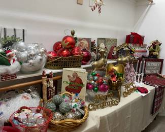 In the Master Bathroom closet you will find glorious Christmas decorations