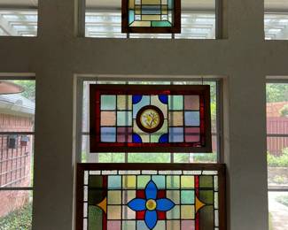 Three more of the fabulous stained glass windows from England circa 1850