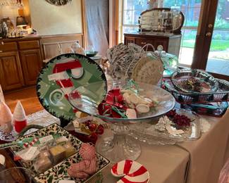 Christmas serving pieces