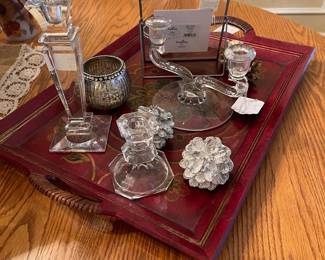 Glass candle/votive holders