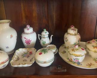 Handpainted Herend pieces