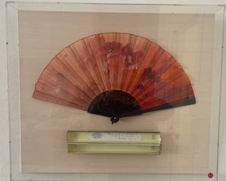 Antique French fan with original box