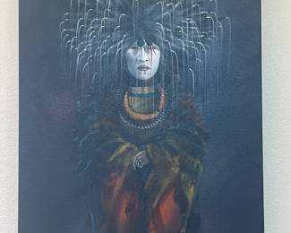Painting by "Yellow Man" (Bemic Nelson)