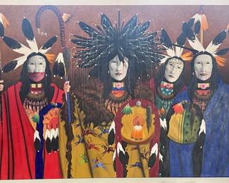 Painting by "Yellow Man" (Bemic Nelson)