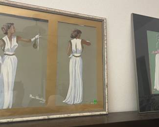 French fashion drawings