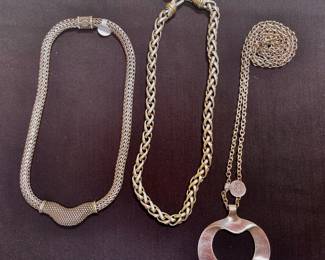 Sterling silver necklaces