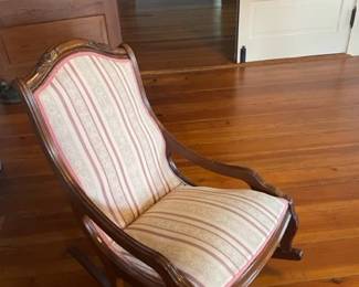 Victorian Rocker. Recovered and never used.