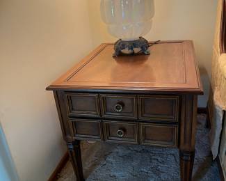 Vintage wooden end table