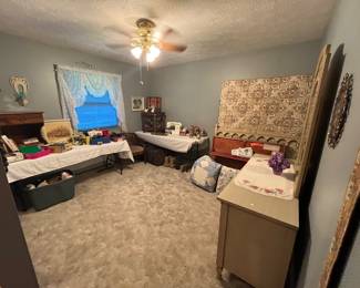 End tables, dressers and home decor.