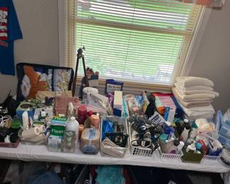 Bathroom and household items.