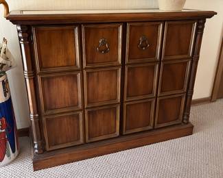 Beautiful entry cabinet.