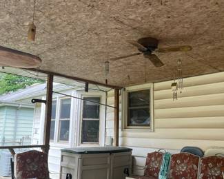 Outdoor furniture and patio storage.