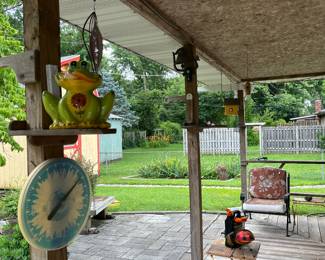 Outdoor decorand furniture.
