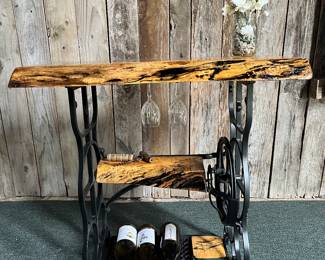 Live edge Spalted Maple repurposed Table