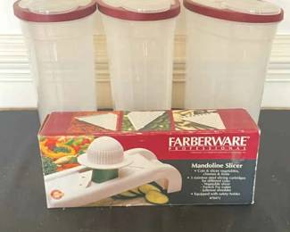 Farberware Mandoline And Rubbermaid Food Storage