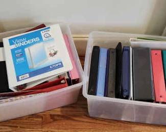 Large Lot Of Binders