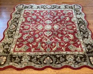 Large Brownred Bombay Carpet by Kaleen