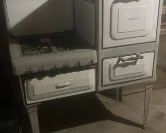 Old antique gas stove.
