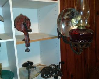 1880 ruby red
org kerosene wall sconce