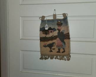 Hand woven hanging