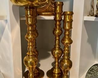 Brass candlesticks