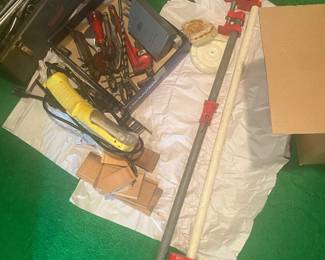 Large clamps, drill bits