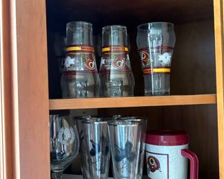 Redskins glasses