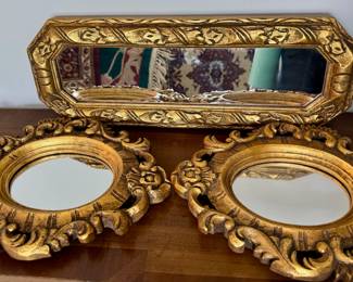 Gold mirrors