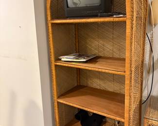 Rattan shelving