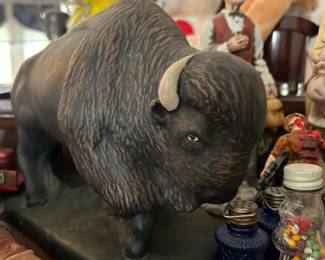 Vintage Animal Art. Buffalo.