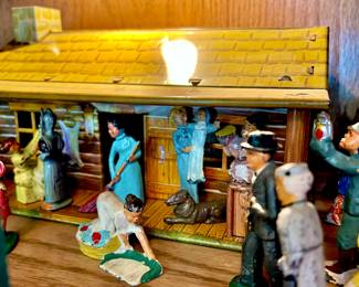 Tin Toys 50s-70s, and composition figures. Marx, Barclay. Get your kids off the iPads and into some vintage toys.