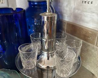 Mid Century Atomic Liquor Dispenser.