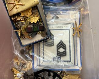 Vintage Military Pins and Patches