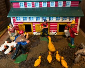 These vintage Farm Sets are the absolute cutest.