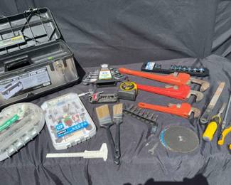 Tool Box With Miscellaneous Tools