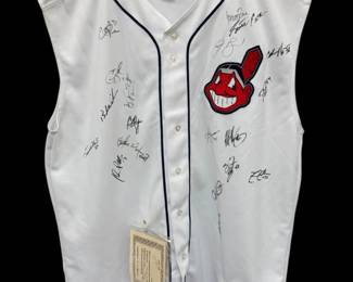 Signed Cleveland Indians Jersey