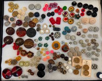 Large Case of Vintage Buttons