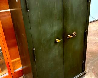 Antique Steel Safe on Casters Easy To Move Around