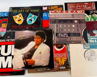 Michael Jackson Thriller, Run DMC, The Art of Noise Vinyl Albums Lot