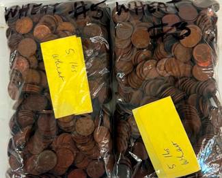 Ten Pounds Wheat Pennies Lot