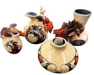 Pat Pauli Native American Pottery Vases
